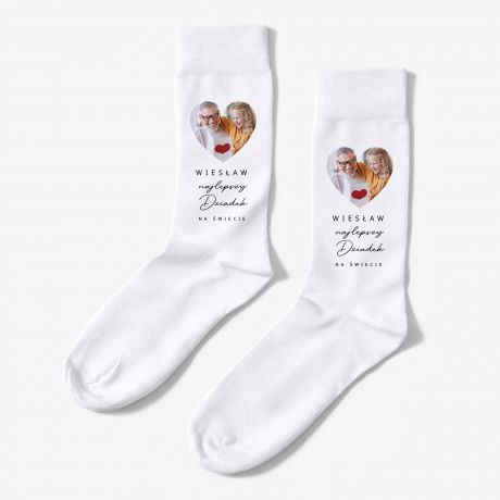 Personalizowane SKARPETY DLA DZIADKA ze zdj�ciem 36-39