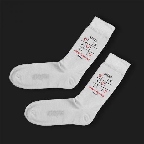 Personalizowane skarpety walentynkowe KӣKO I KRZY�YK 36-39