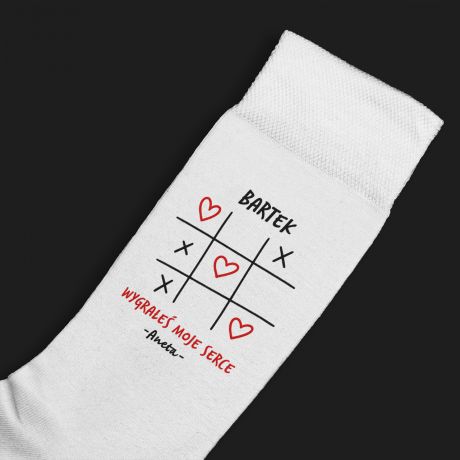 Personalizowane skarpety walentynkowe KӣKO I KRZY�YK 42-45