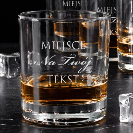 Personalizowane szklanki do whisky PREZENT Z KLAS� DLA MʯCZYZNY (6 szt.)