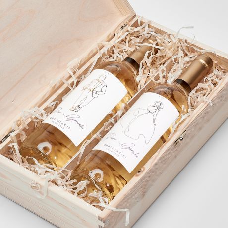 Personalizowane wina NA LUB dla pary modej biae wina prezent lubny prezent na lub