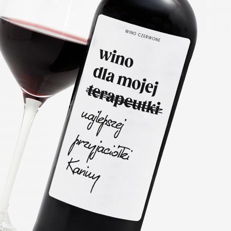 Personalizowane wino dla przyjaciki