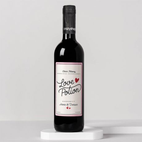Personalizowane wino ELIKSIR elegancki prezent na rocznic
