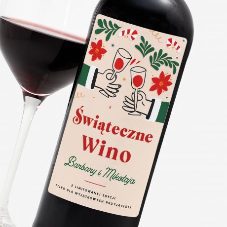 Personalizowane wino na wita PREZENT DLA PARY wino na prezent prezent dla dwojga na wita