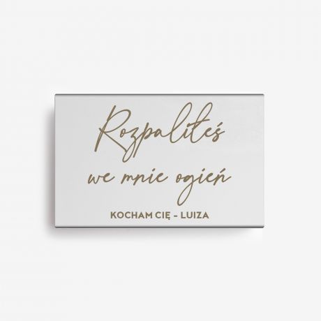 Personalizowane zapa�ki ROZPALI�E� WE MNIE OGIE� prezent dla ch�opaka na Dzie� Ch�opaka na Walentynki