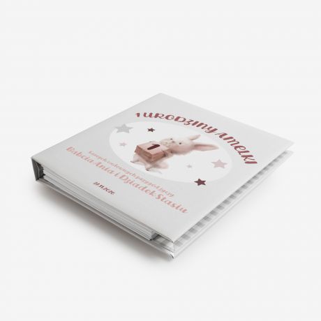 Personalizowany album KR�LICZEK M�j pierwszy rok - dla dziewczynki