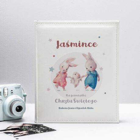 Personalizowany album NA CHRZEST DZIECKA album dla dziewczynki prezent na chrzest dla dziewczynki