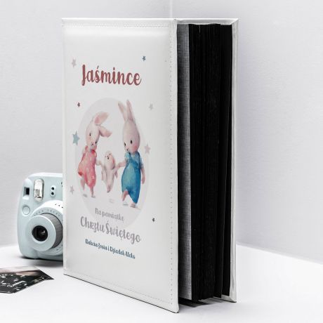 Personalizowany album NA CHRZEST DZIECKA album dla dziewczynki prezent na chrzest dla dziewczynki