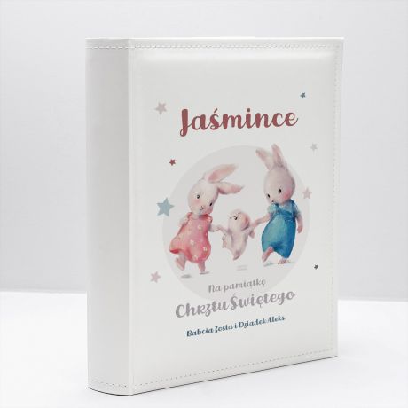 Personalizowany album NA CHRZEST DZIECKA album dla dziewczynki prezent na chrzest dla dziewczynki