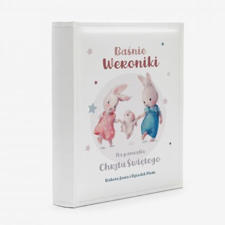 Personalizowany album NA CHRZEST DZIECKA album dla dziewczynki prezent na chrzest dla dziewczynki