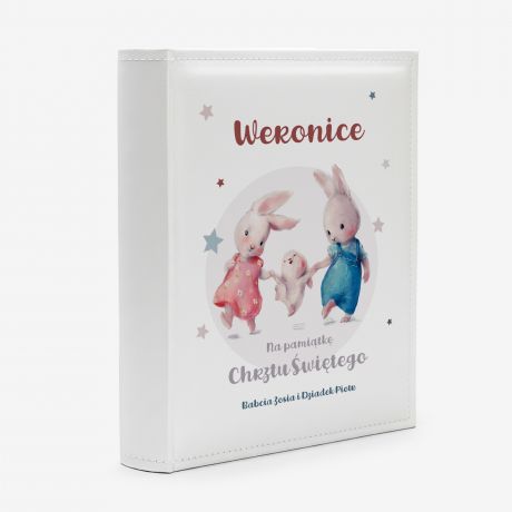 Personalizowany album NA CHRZEST DZIECKA album dla dziewczynki prezent na chrzest dla dziewczynki