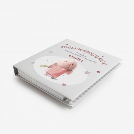 Personalizowany ALBUM NA ROCZEK DLA DZIEWCZYNKI prezent na roczek dla dziewczynki
