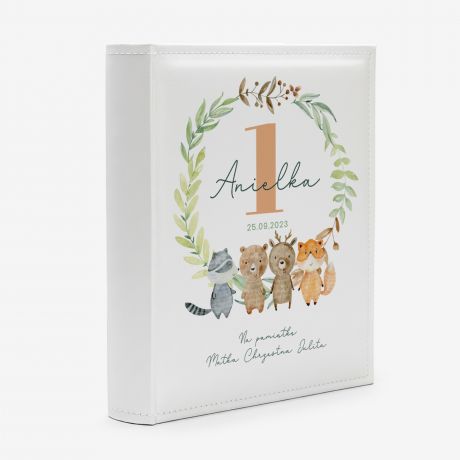 Personalizowany album na roczek dziecka LE�NE ZWIERZ�TKA