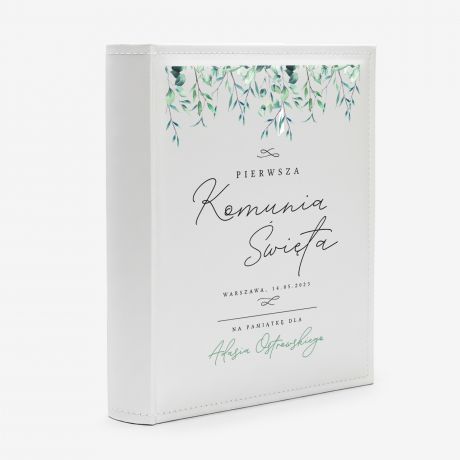 Personalizowany album na zdj�cia wklejane PREZENT NA KOMUNI� album na komuni� album komunijny na zdj�cia