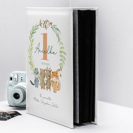 Personalizowany album na roczek dziecka LENE ZWIERZTKA