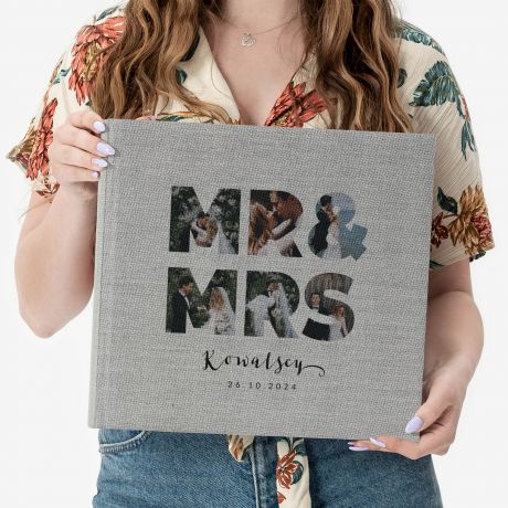 Personalizowany album lubny na zdjcia MR & MRS