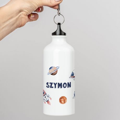 Personalizowany bidon do szkoy dla chopca KOSMOS
