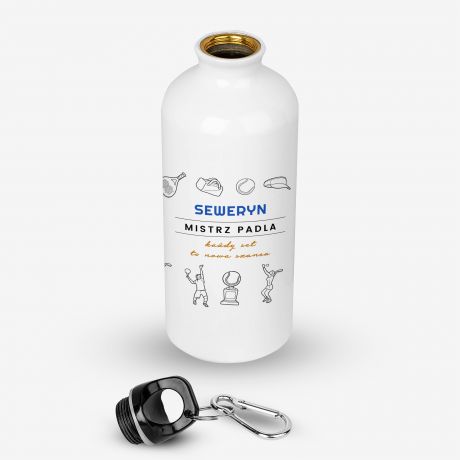 Personalizowany bidon na wod� PADEL prezent dla sportowca prezent dla tenisisty bidon sportowy