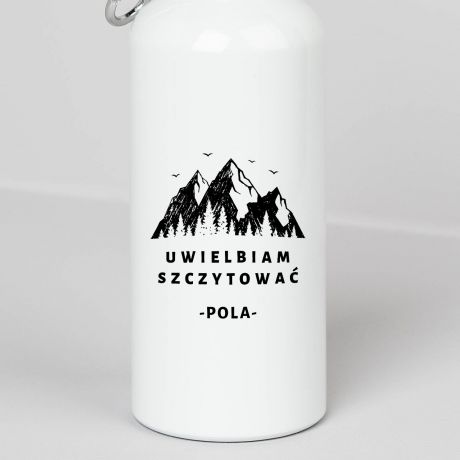 Personalizowany bidon sportowy SZCZYTUJ upominek dla niej