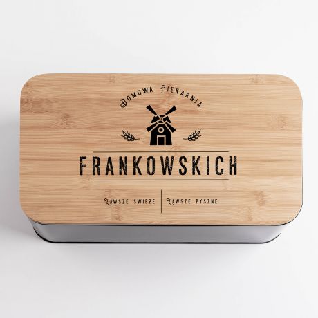 Personalizowany chlebak z desk DOMOWA PIEKARNIA prezent do kuchni