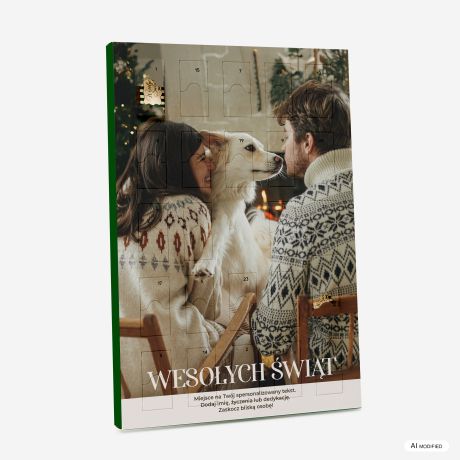 Personalizowany kalendarz adwentowy ZE ZDJ�CIEM I TWOIM TEKSTEM