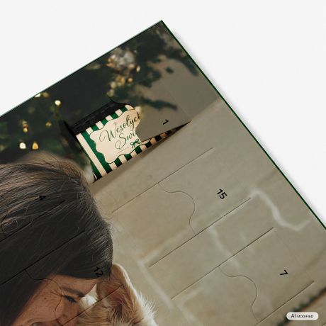 Personalizowany kalendarz adwentowy ZE ZDJ�CIEM I TWOIM TEKSTEM