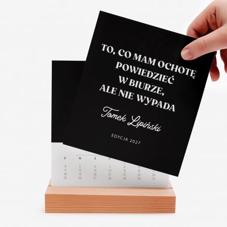 Personalizowany kalendarz biurowy PREZENT DLA KOLEGI Z PRACY prezent dla wsp�pracownika upominek dla kolegi