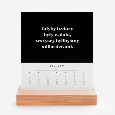 Personalizowany kalendarz biurowy PREZENT DLA KOLEGI Z PRACY prezent dla wsp�pracownika upominek dla kolegi