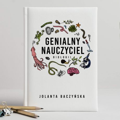 Personalizowany kalendarz na prezent dla nauczyciela biologii GENIALNY NAUCZYCIEL prezent dla biologa