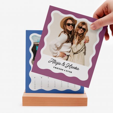 Personalizowany kalendarz na biurko ze zdj�ciami DLA PRZYJACIӣKI prezent dla przyjaci�ki