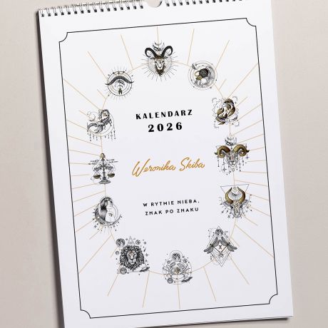 Personalizowany kalendarz ZNAKI ZODIAKU prezent dla zodiakary