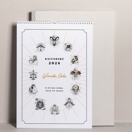 Personalizowany kalendarz ZNAKI ZODIAKU prezent dla zodiakary
