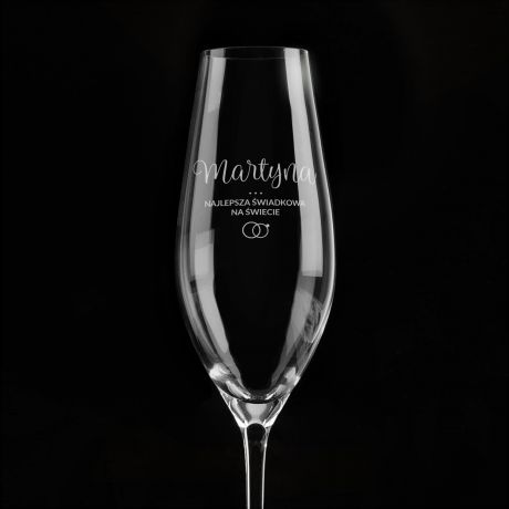 Personalizowany KIELISZEK DLA WIADKOWEJ