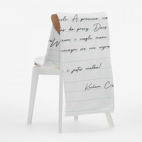 Personalizowany KOC LIST prezent dla mamy koc dla mamy koc na dzie mamy prezent na dzie mamy