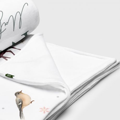 Personalizowany koc z nadrukiem MONOGRAM na wita koc witeczny witeczny koc kocyk witeczny