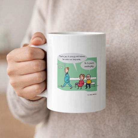 Personalizowany KUBEK ANESTEZJOLOGA kubek dla lekarza personalizowany kubek prezent dla anestezjologa