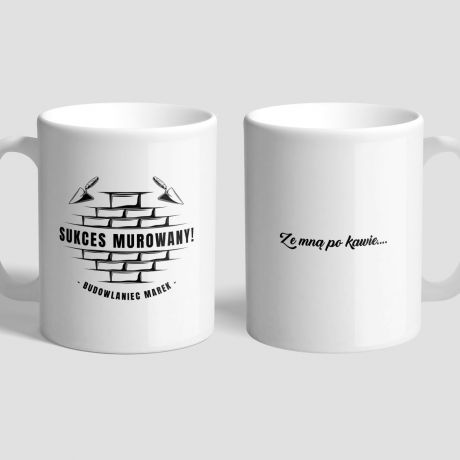 Personalizowany kubek budowlaca SUKCES MUROWANY