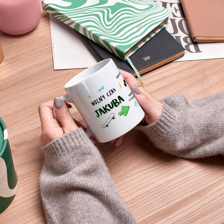 Personalizowany kubek CZAS WOLNY prezent dla skatera