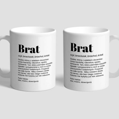 Personalizowany kubek DEFINICJA prezent dla brata kubek dla brata kubek z nadrukiem