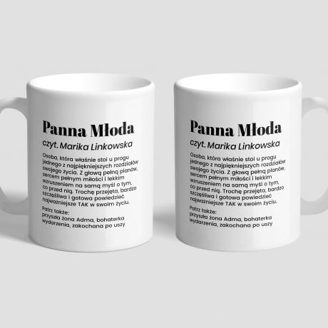 Personalizowany kubek DEFINICJA prezent dla przysz�ej panny m�odej
