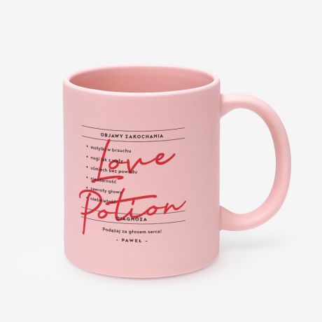 Personalizowany kubek dla dziewczyny LOVE POTION personalizowany kubek prezent dla ony