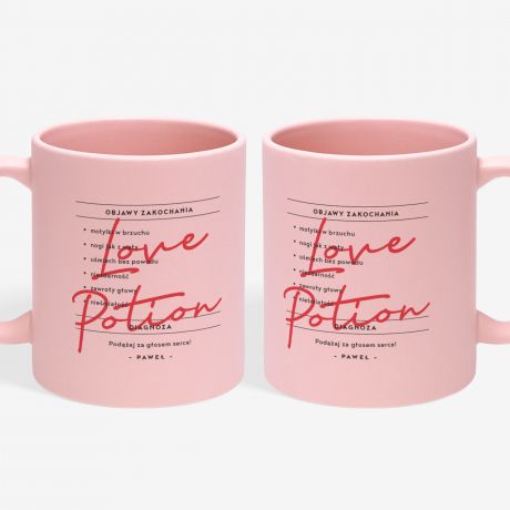 Personalizowany kubek dla dziewczyny LOVE POTION personalizowany kubek prezent dla ony