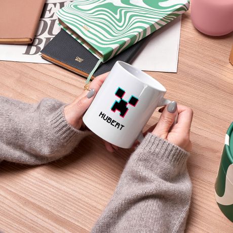 Personalizowany kubek dla gracza PIXELE prezent dla gracza kubek z nadrukiem kubek z imieniem