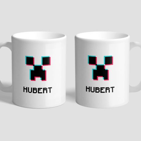 Personalizowany kubek dla gracza PIXELE prezent dla gracza kubek z nadrukiem kubek z imieniem