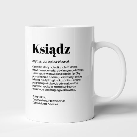 Personalizowany kubek dla ksi�dza DEFINICJA  personalizowany kubek prezent dla ksi�dza kubek z nadrukiem