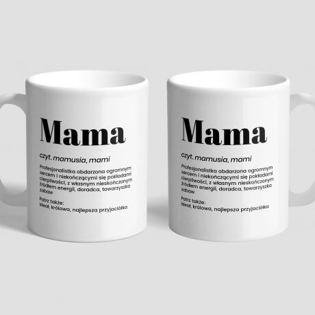Personalizowany kubek dla mamy DEFINICJA prezent dla mamy kubek na dzie� mamy