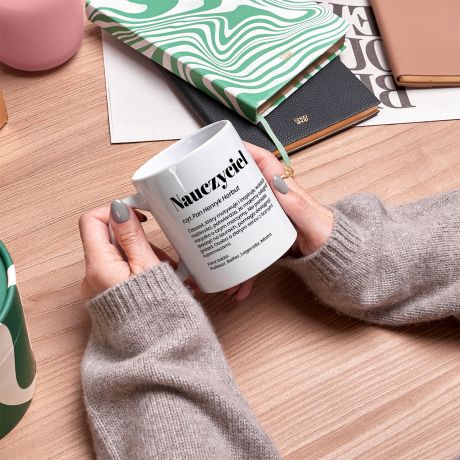 Personalizowany kubek dla nauczyciela DEFINICJA Upominek dla nauczyciela