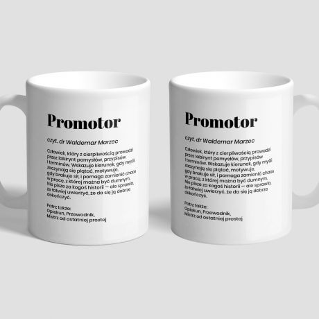 Personalizowany kubek dla promotora DEFINICJA prezent dla promotora podzi�kowanie dla promotora
