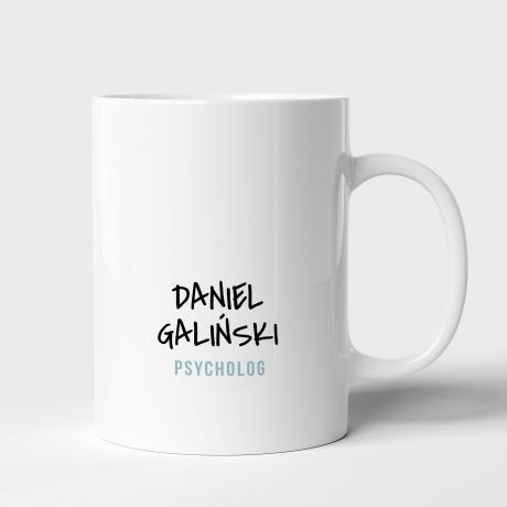 Personalizowany kubek dla psychologa MW DALEJ