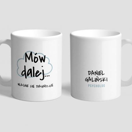 Personalizowany kubek dla psychologa MW DALEJ